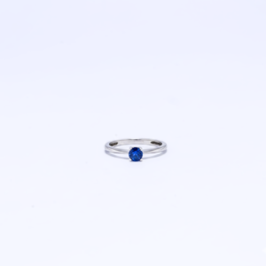 Ocean Glow Blue Zirconia Silver Ring